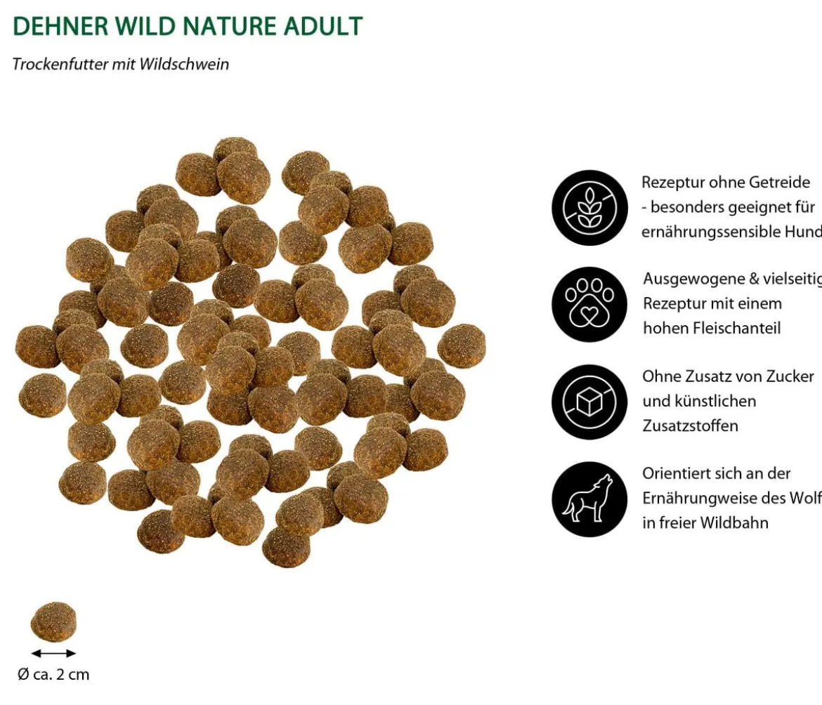 Dehner Wild Nature Trockenfutter für Hunde Unterholz Adult