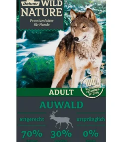 Dehner Wild Nature Trockenfutter für Hunde Auwald Adult, Wild