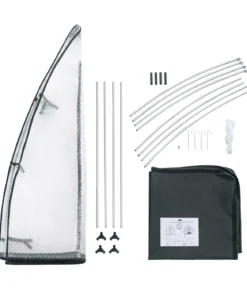 Dehner Winterschutzzelt Asgard, anthrazit, ca. B120/H178/T120 cm