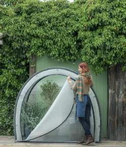 Dehner Winterschutzzelt Midgard, transparent, ca. B180/H172/T80 cm