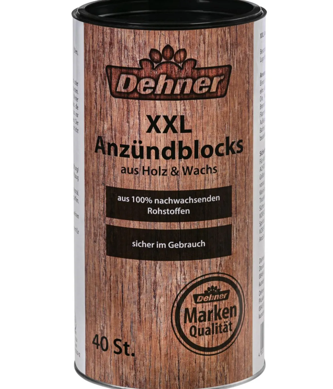 Dehner XXL Anzündblocks, Holz, 40 Stk.