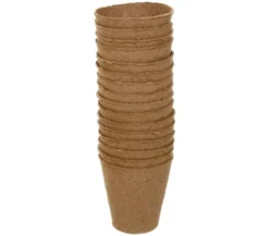 Dehner Zellulose-Anzuchttöpfe, rund, ca. Ø8/H9 cm, 16 Stk.