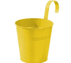 Dehner Zinktopf mit Bügelhalter, rund