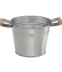 Dehner Zinktopf, silber