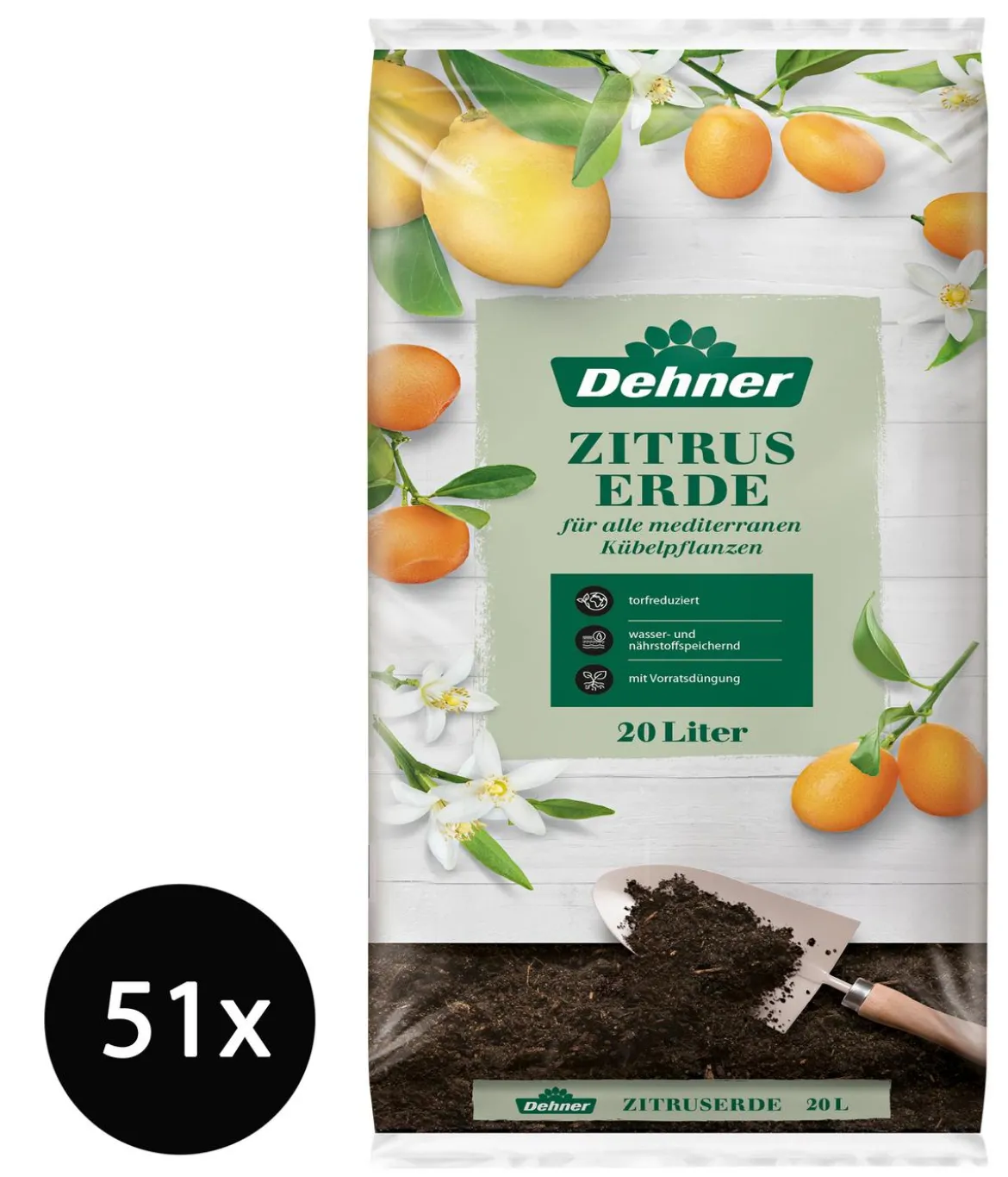 Dehner Zitruserde, 51 x 20 Liter