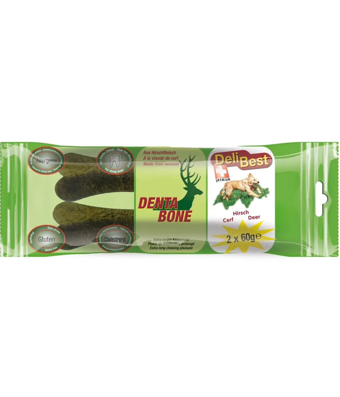 DeliBest Hundesnack DentaBone small, 2 x 60 g