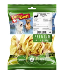 DeliBest Premium Hundesnack Hirschohren, 100 g