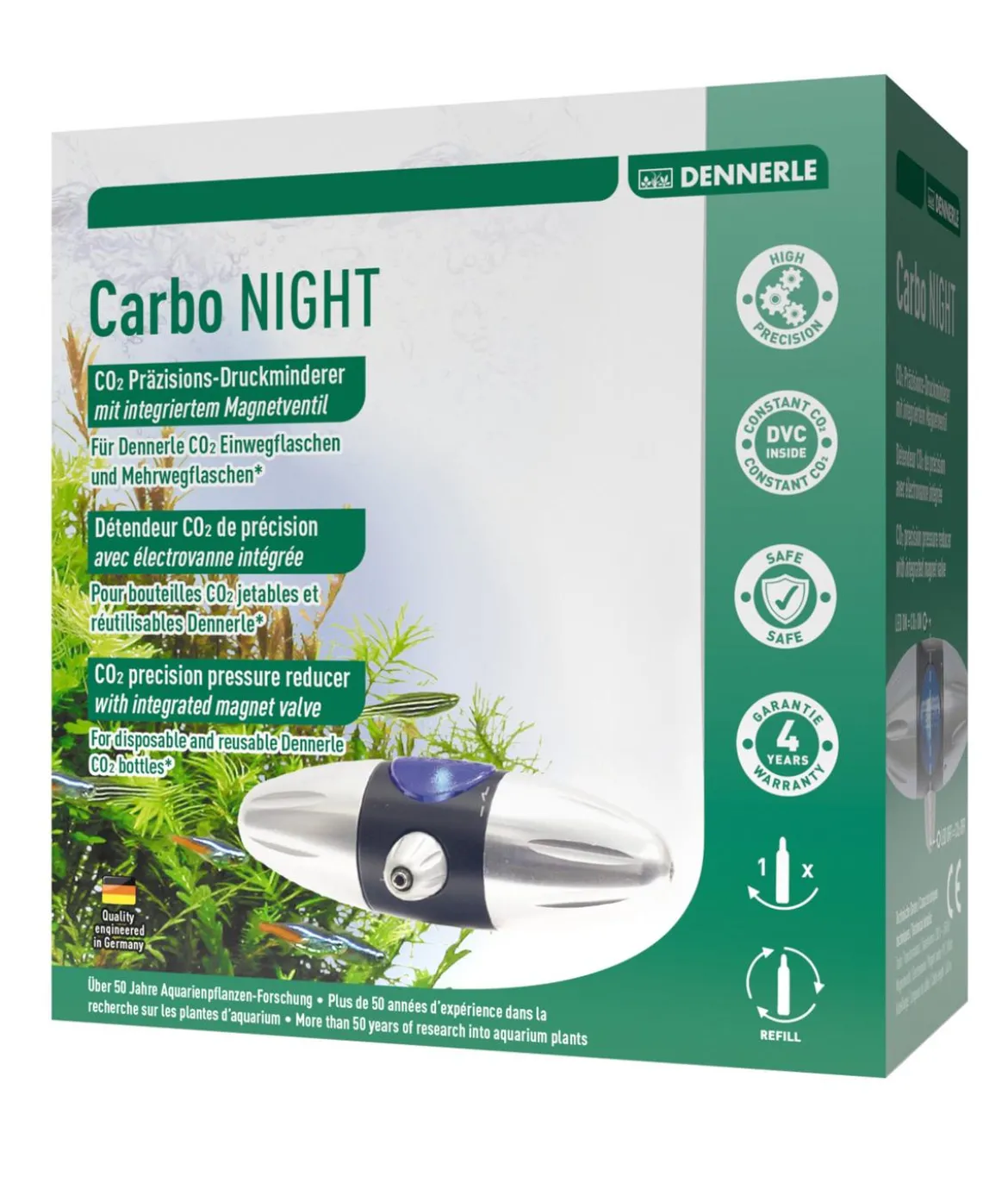 DENNERLE CO2-Technikzubehör CO2 Präzisons-Druckminderer CarboNIGHT