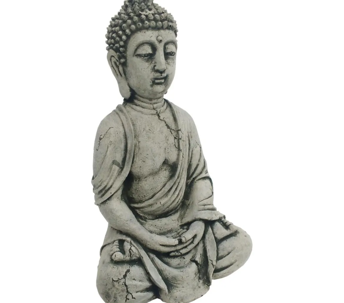 Denscho Beton-Buddha, 19 x 15 x 29 cm