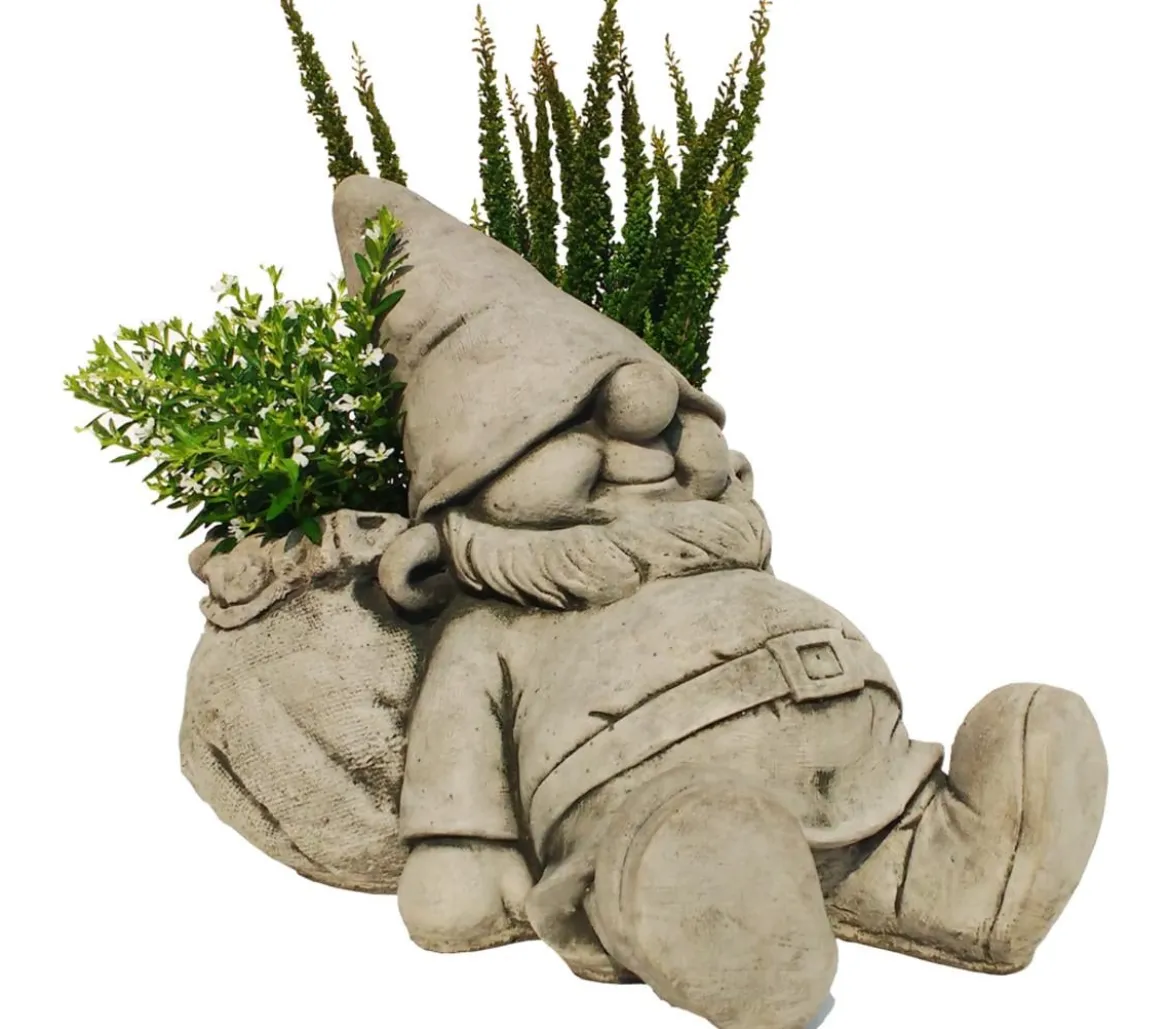 Denscho Beton-Zwerg Fauler Sack, 27 x 33 x 26 cm