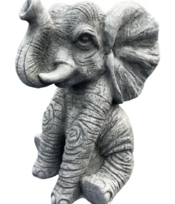 Denscho Steinfigur Lustiger Elefant, ca. H30 cm