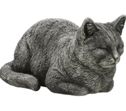 Denscho Stein-Katze liegend, 19 x 35 x 17 cm