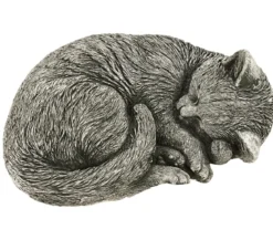 Denscho Stein-Katze schlafend, 22 x 27 x 11 cm