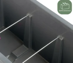 Deroma Kunststoff-Kasten Millenium, rechteckig