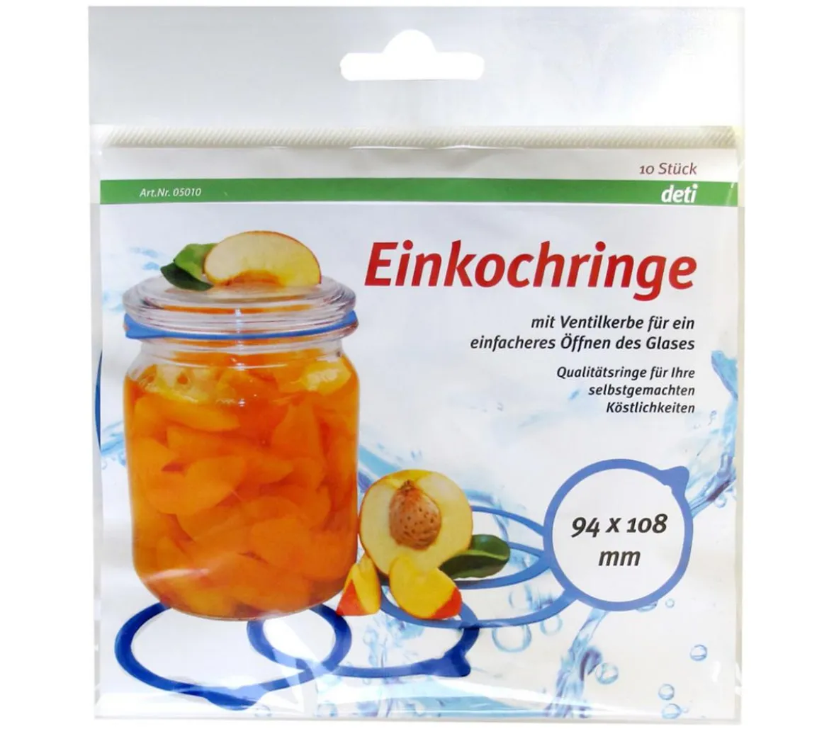 deti Einkochring mit Ventilkerbe, Ø94/108 mm, 10er-Set