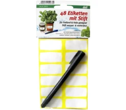Deti Gärtnerstift mit 48 selbstklebenden Etiketten, wasserfest