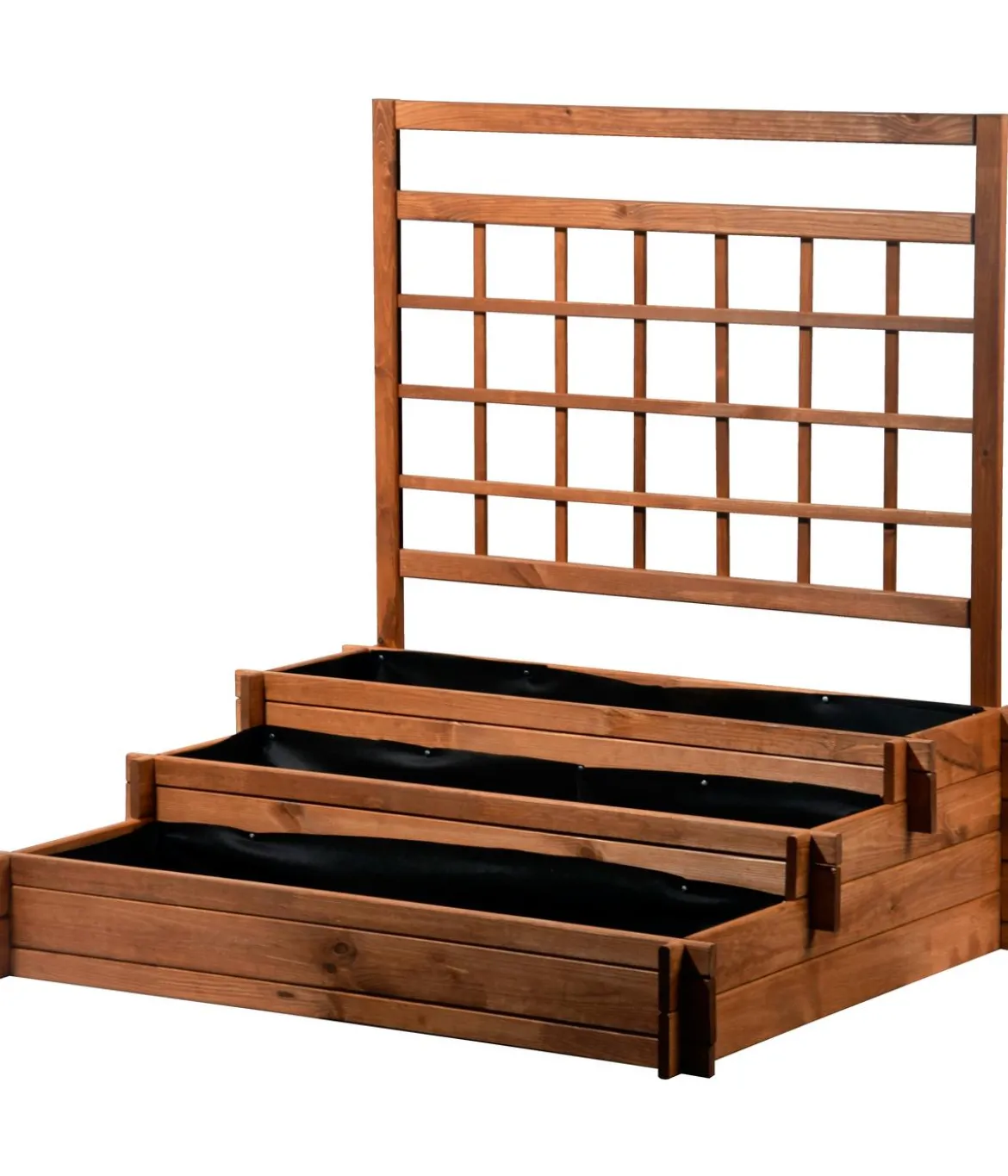 dobar Holz-Hochbeet Peru mit Rankspalier, ca. B110/H115/T88 cm