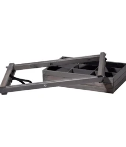 dobar Holz-Kräutertisch klappbar, ca. B58/H75/T38 cm