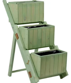 dobar Holz-Pflanztreppe klappbar, ca. B41/H85/T55 cm