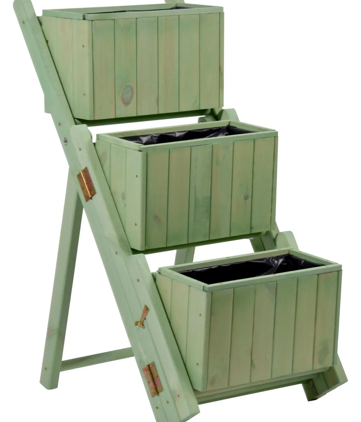 dobar Holz-Pflanztreppe klappbar, ca. B41/H85/T55 cm