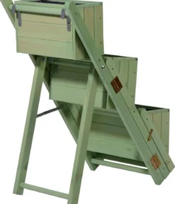 dobar Holz-Pflanztreppe klappbar, ca. B41/H85/T55 cm