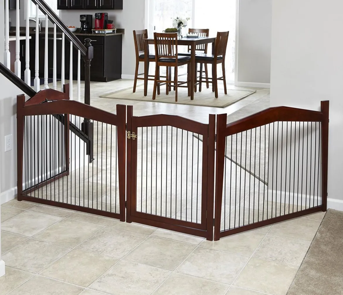 dobar® petlife Design-Hundekäfig, braun, ca. B59/H82,5/T57 cm