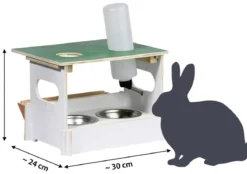 dobar® petlife Futterbar-Set Hopsi, ca. B31/H21,5/T25 cm