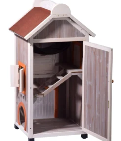 dobar® petlife Katzenhaus Fany Cat, ca. B58/H109/T55 cm