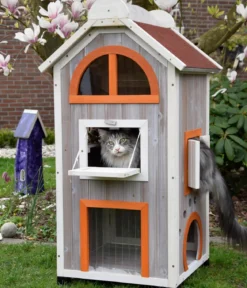 dobar® petlife Katzenhaus Fany Cat, ca. B58/H109/T55 cm