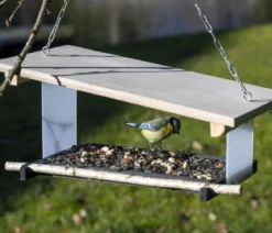 dobar® wildlife Vogelfutterhaus Futura II, ca. B38/H18/T22 cm