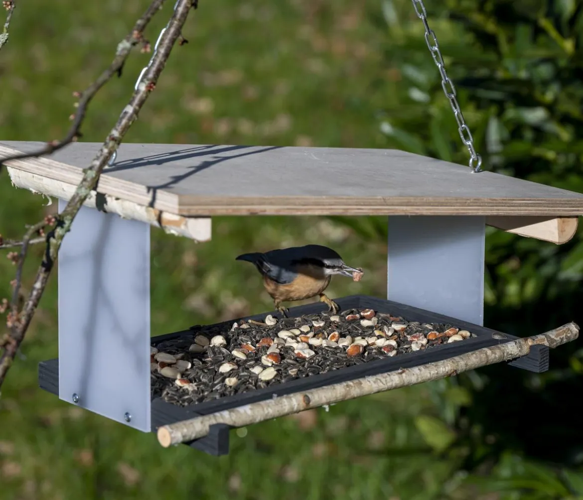 dobar® wildlife Vogelfutterhaus Futura II, ca. B38/H18/T22 cm