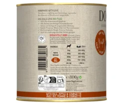 DOG'S LOVE Nassfutter für Hunde Bio, 6 x 800 g