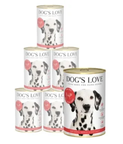DOG'S LOVE Nassfutter für Hunde Adult, 6 x 400 g