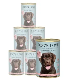 DOG'S LOVE Nassfutter für Hunde Hypoallergen, 6 x 400 g