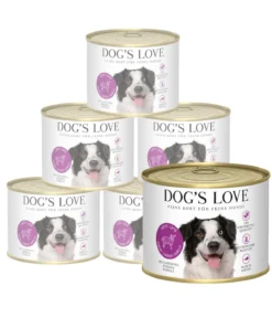 DOG'S LOVE Nassfutter für Hunde Adult, 6 x 200 g
