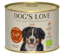 DOG'S LOVE Nassfutter für Hunde Bio, 6 x 200 g