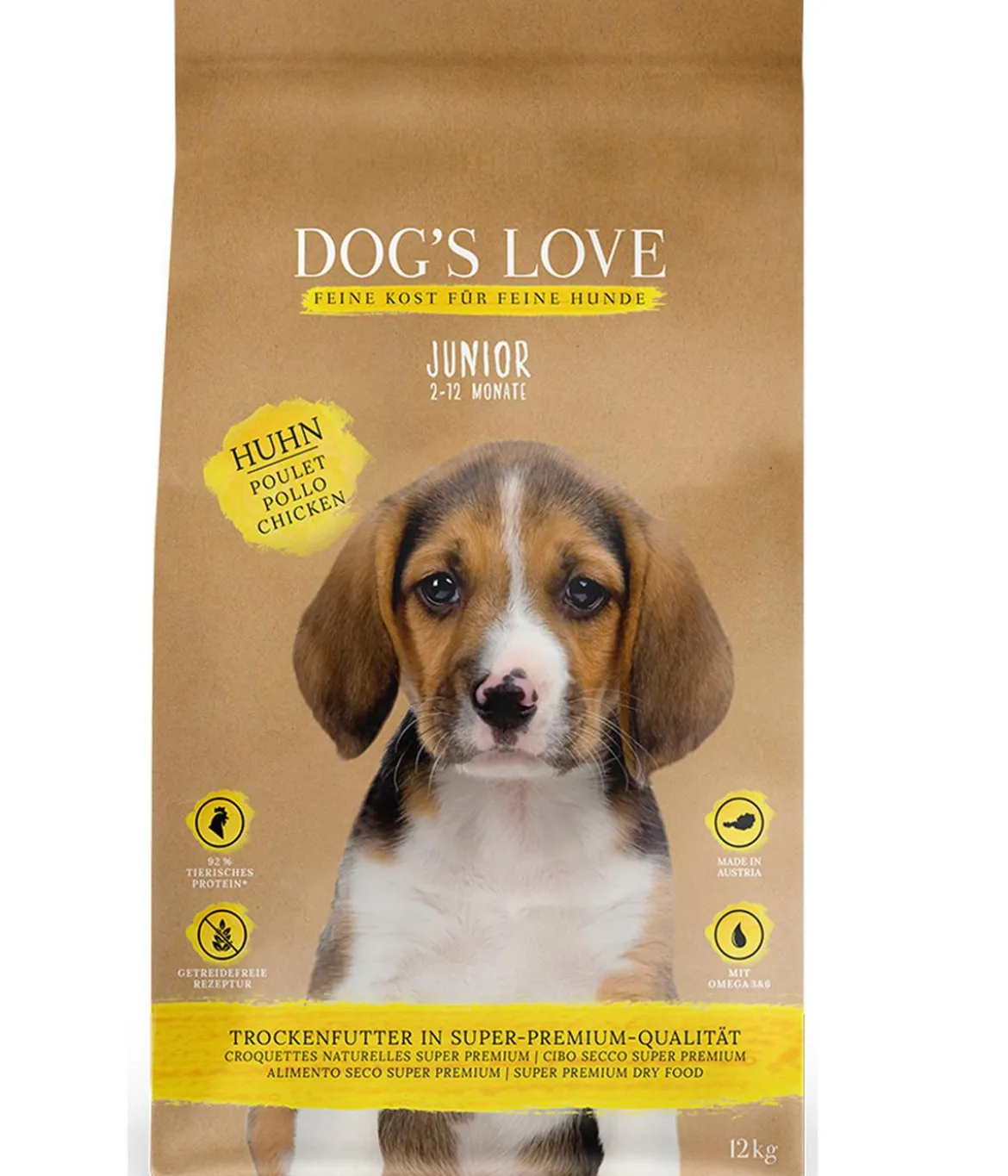 DOG'S LOVE Trockenfutter für Hunde Junior