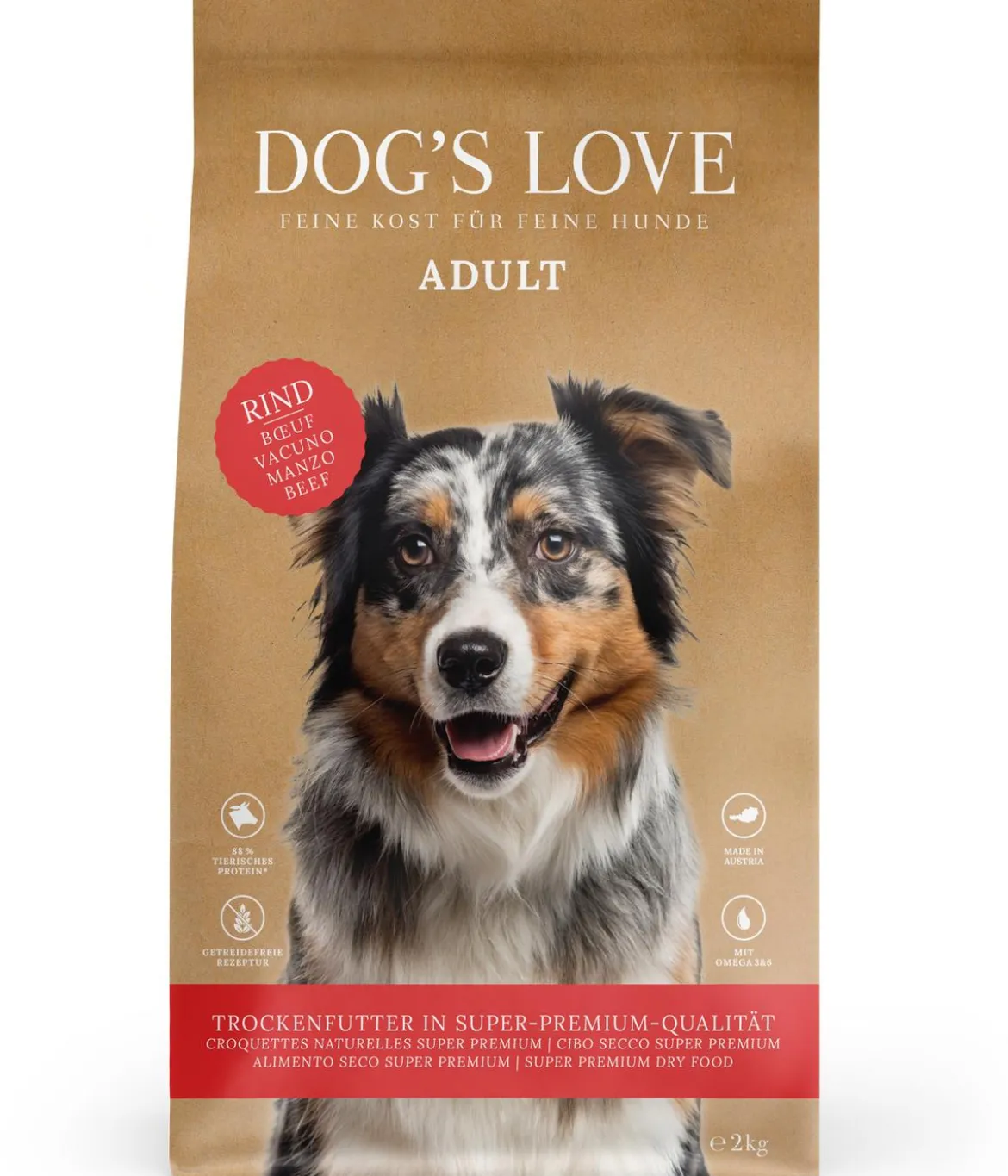 DOG'S LOVE Trockenfutter für Hunde Adult