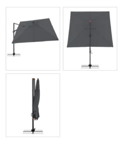 Doppler Ampelschirm myZone AX, quadratisch, ca. B280/T280 cm
