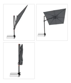 Doppler Ampelschirm myZone AX, quadratisch, ca. B210/T210 cm