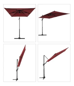 Doppler Pendelschirm Active Green Edition City, rechteckig, ca. B245/H235/T135 cm