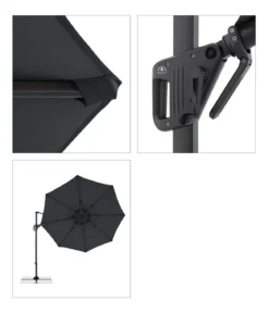 Doppler Pendelschirm Life Side, rund, ca. Ø310 cm