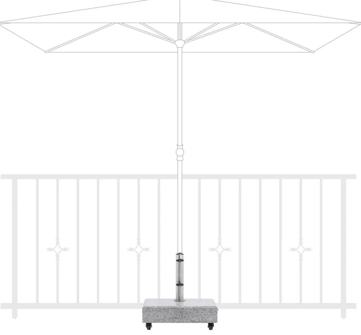 Doppler Schirmständer, 25 kg