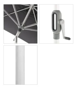 Doppler Sonnenschirm ACT Auto-Tilt, quadratisch, ca. B240/T240 cm