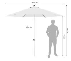 Doppler Sonnenschirm ACT NEO Push Up, rund, ca. Ø270 cm
