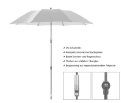 Doppler Sonnenschirm Expert Multi Push Up, ca. Ø156/H190 cm