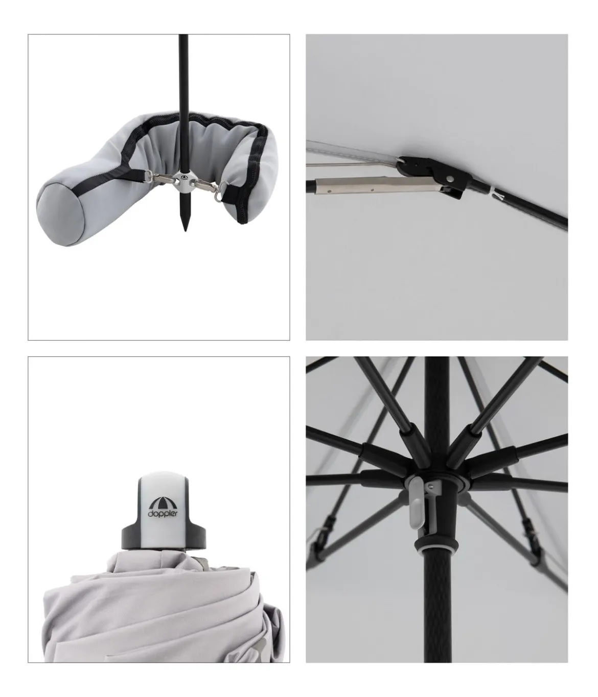 Doppler Sonnenschirm Expert Multi Push Up, ca. Ø156/H190 cm