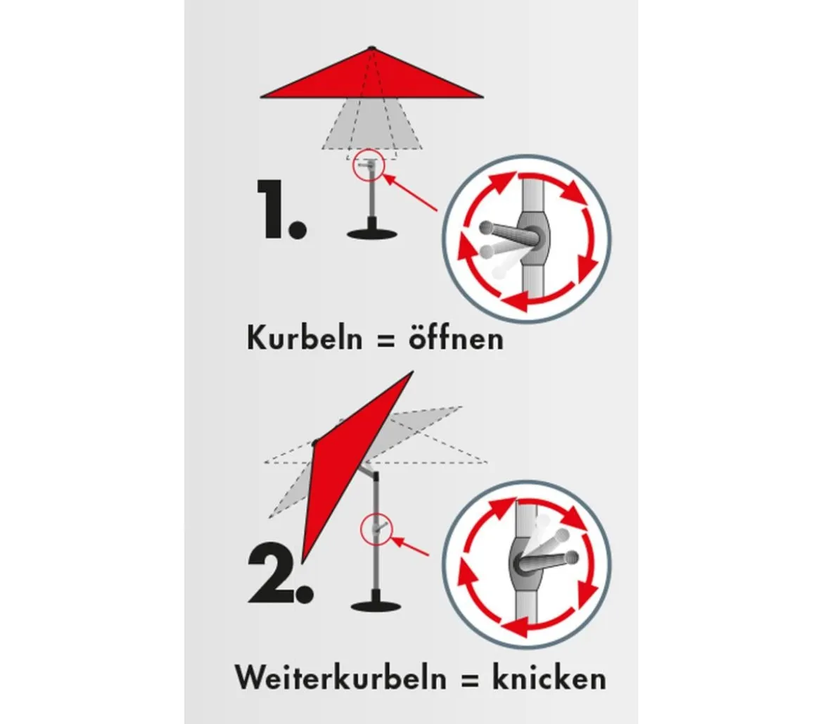 Doppler Sonnenschirm Expert Auto Tilt, rund, ca. Ø320 cm