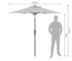 Doppler Sonnenschirm Life, rund, ca. Ø180 cm