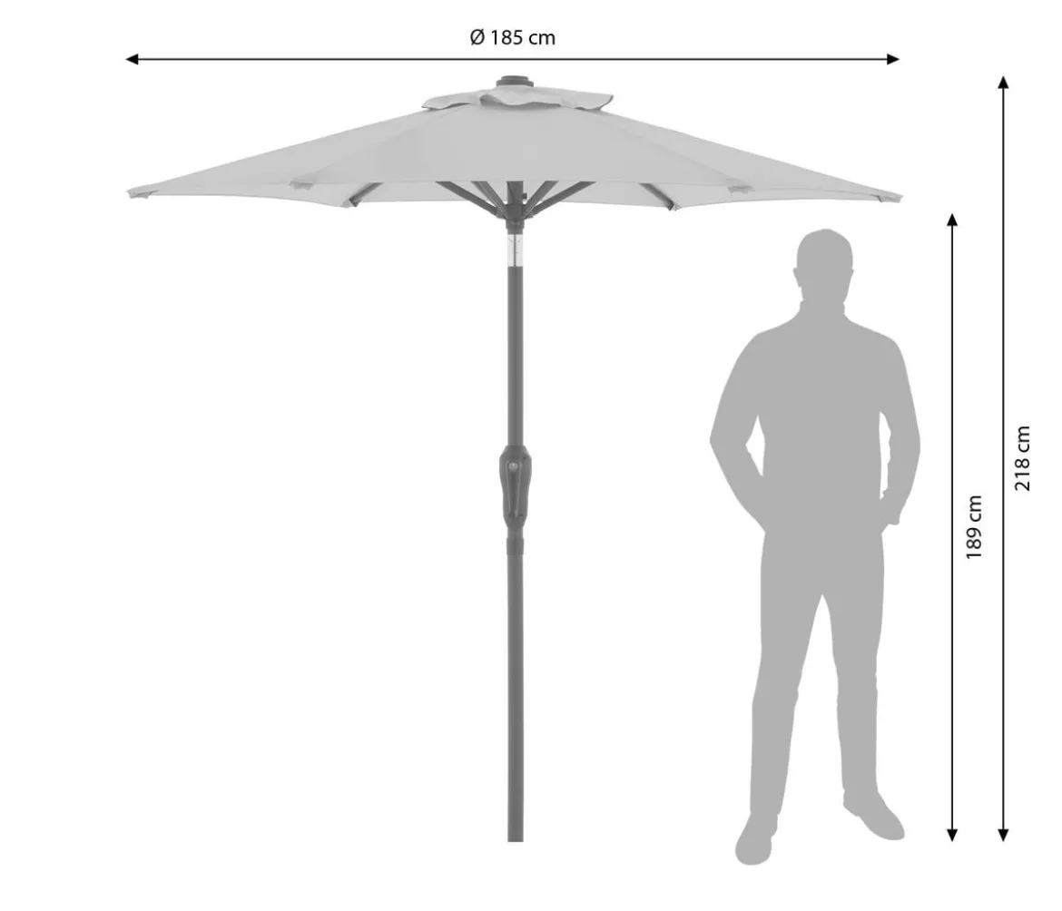 Doppler Sonnenschirm Life, rund, ca. Ø180 cm